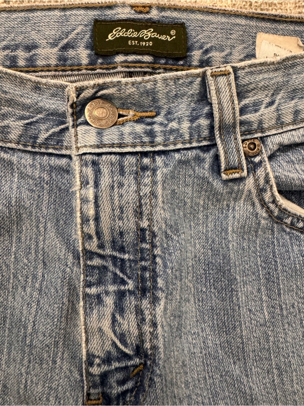 Eddie Bauer Vintage Light Blue Straight-Leg Jeans